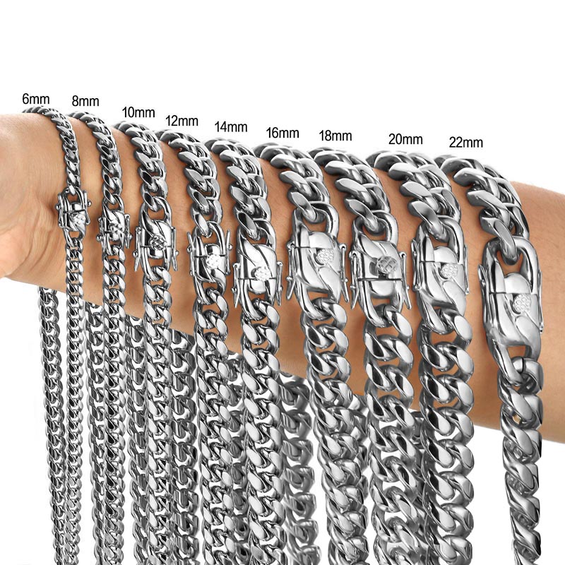 316L Stainless Steel Miami Cur - Cuban Link Chain 12Mm review and price