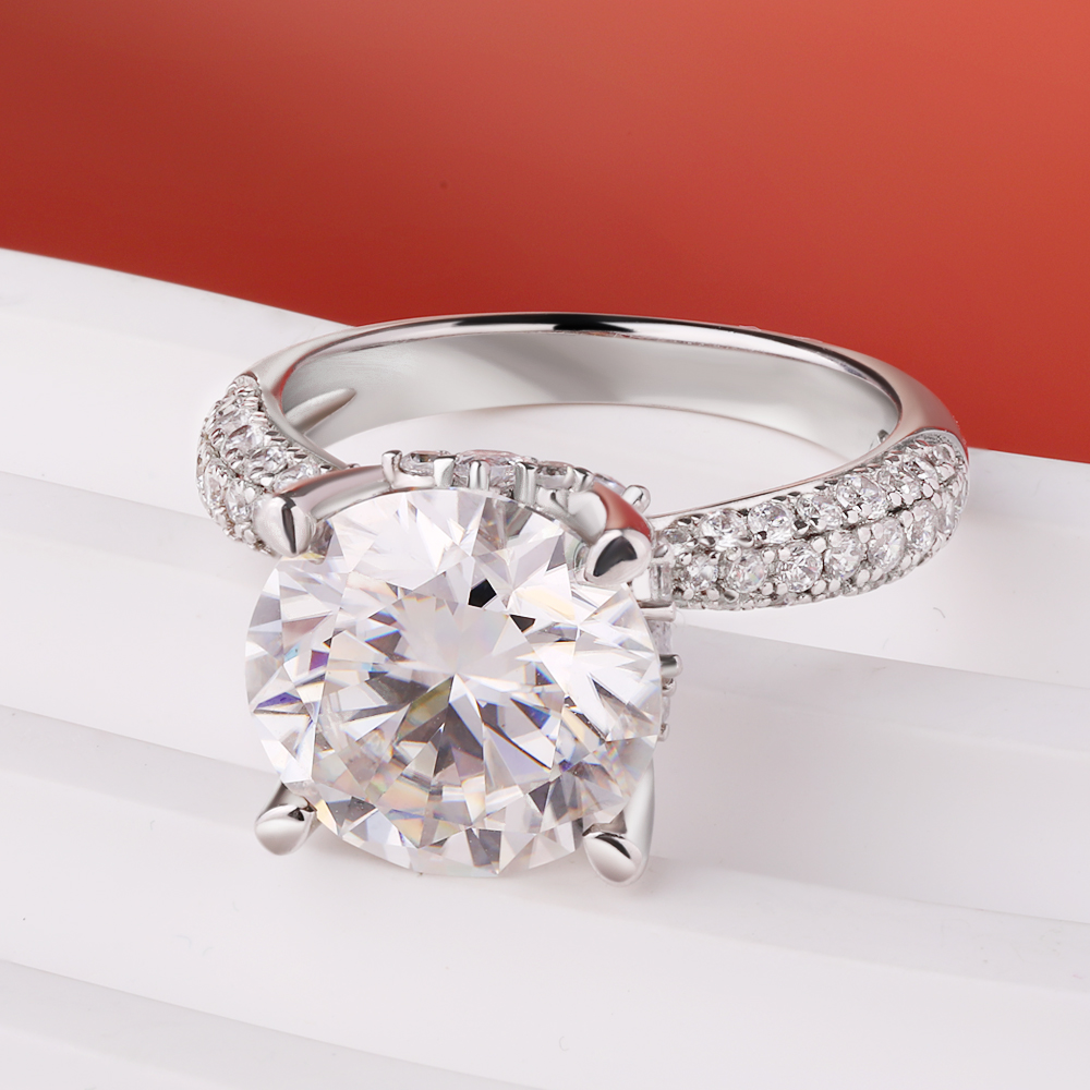 BXINY D Color 5CT Moissanite R - Moissanite Engagement Ring 1 Carat review and price