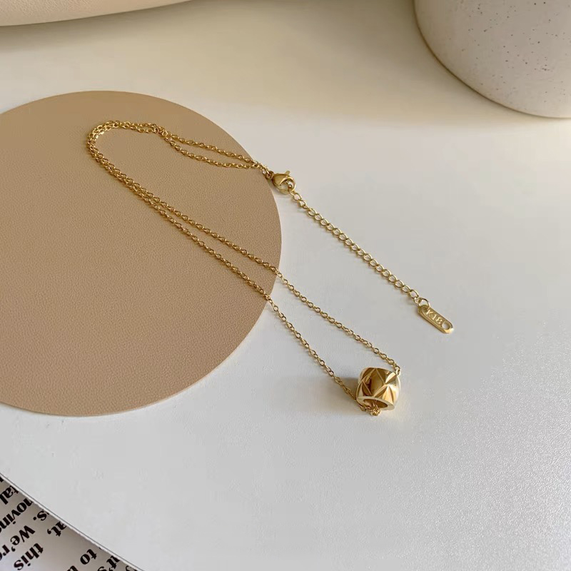 Luxury Golden Rhombus Cross Ci - Cross Pendant Necklace Gold review and price