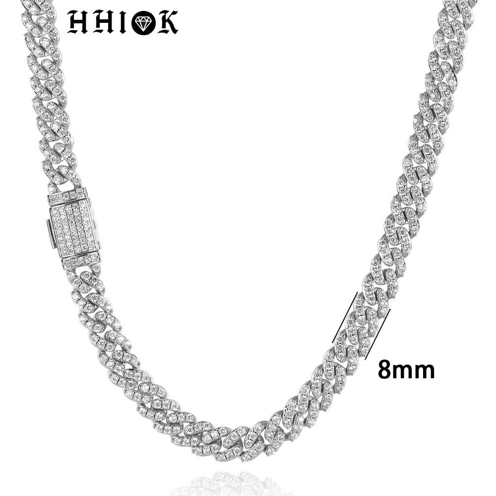 8MM1Row Zircon Women's Necklac - Cuban Link Chain 12Mm review and price