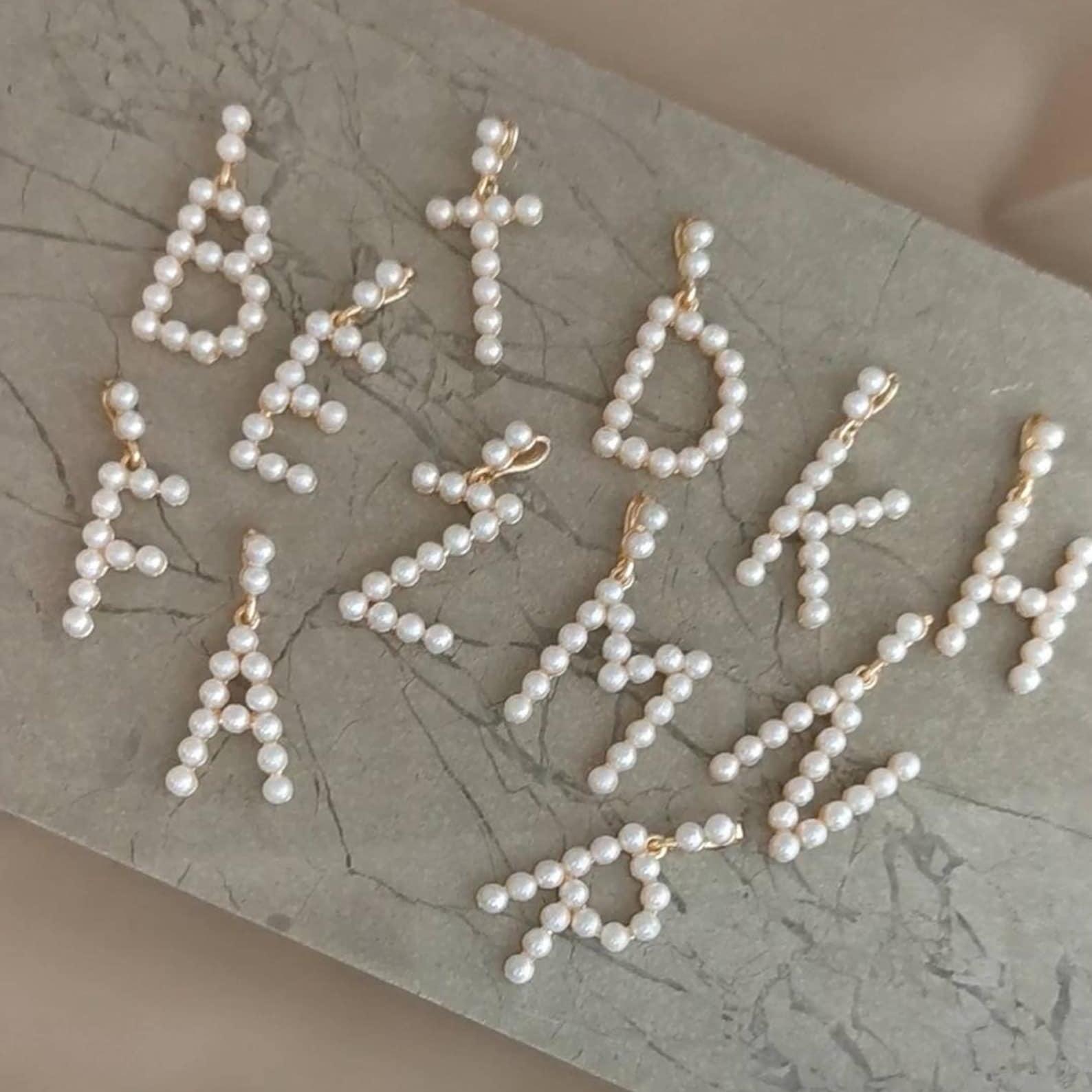 Pearl Initial Layering Pendant - Custom Name Necklace Stainless Steel review and price