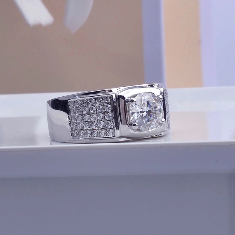 New Four-claw Simulation Moiss - Moissanite Engagement Ring 1 Carat review and price