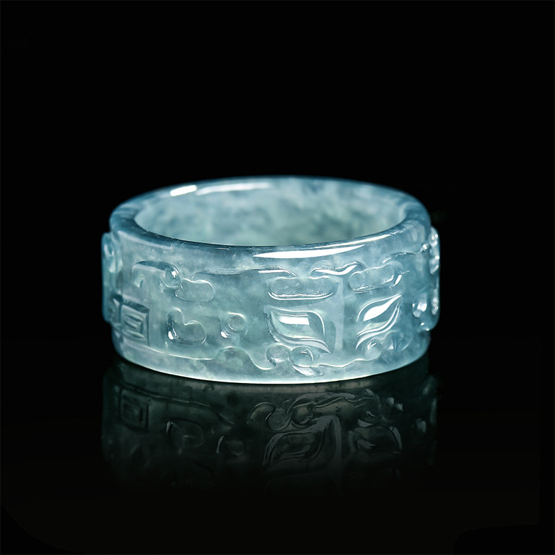 Myanmar Jadeite Taotie Ring Fa - Rings review and price