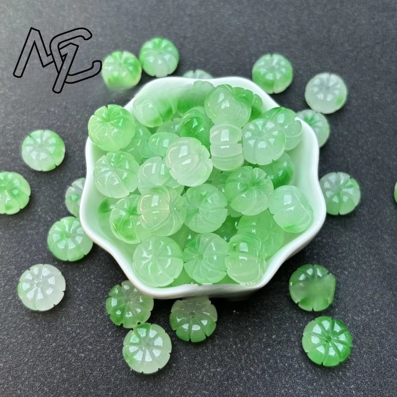 10pcs A Green Jade Pumpkin Bea - Earrings review and price