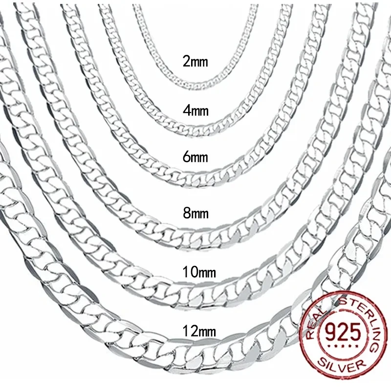 Men's 925 Sterling Silver Neck - Cuban Link Chain 12Mm review and price