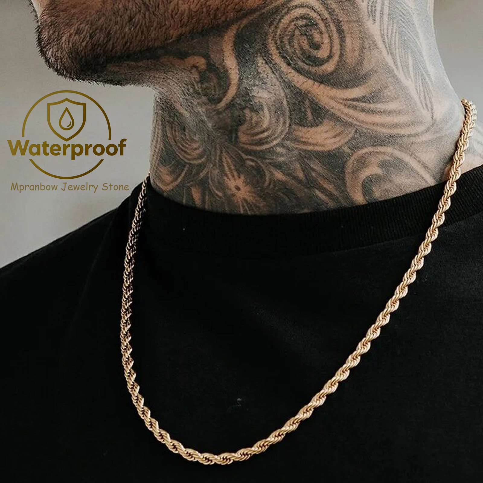 Punk Vintage Rope Chain Neckla - Cuban Link Chain 12Mm review and price