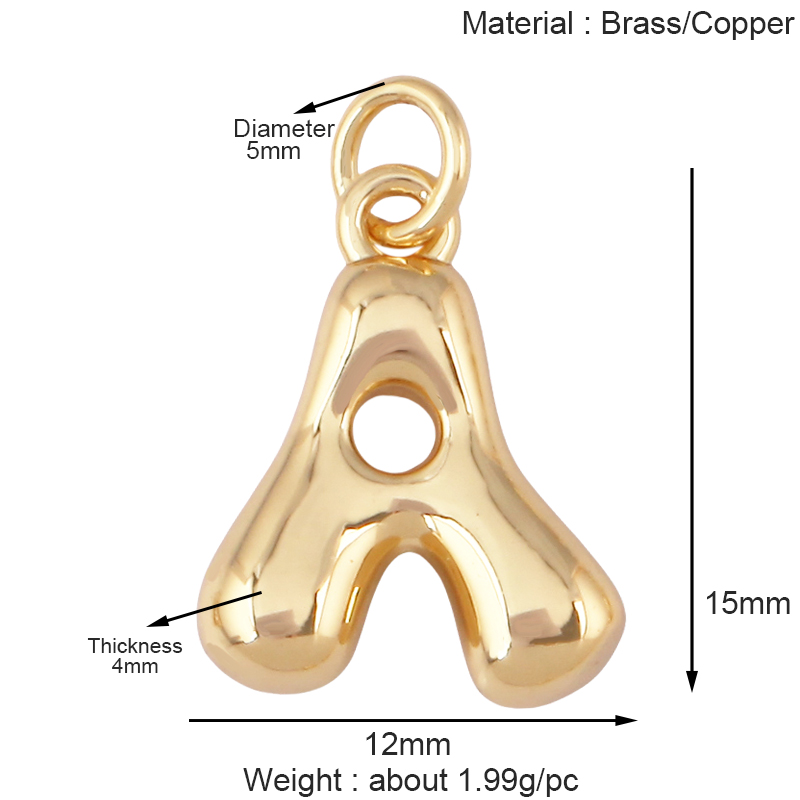 3pcs Lot Cute  Brass Initial B - Initial Letter Necklace 18K Gold review and price