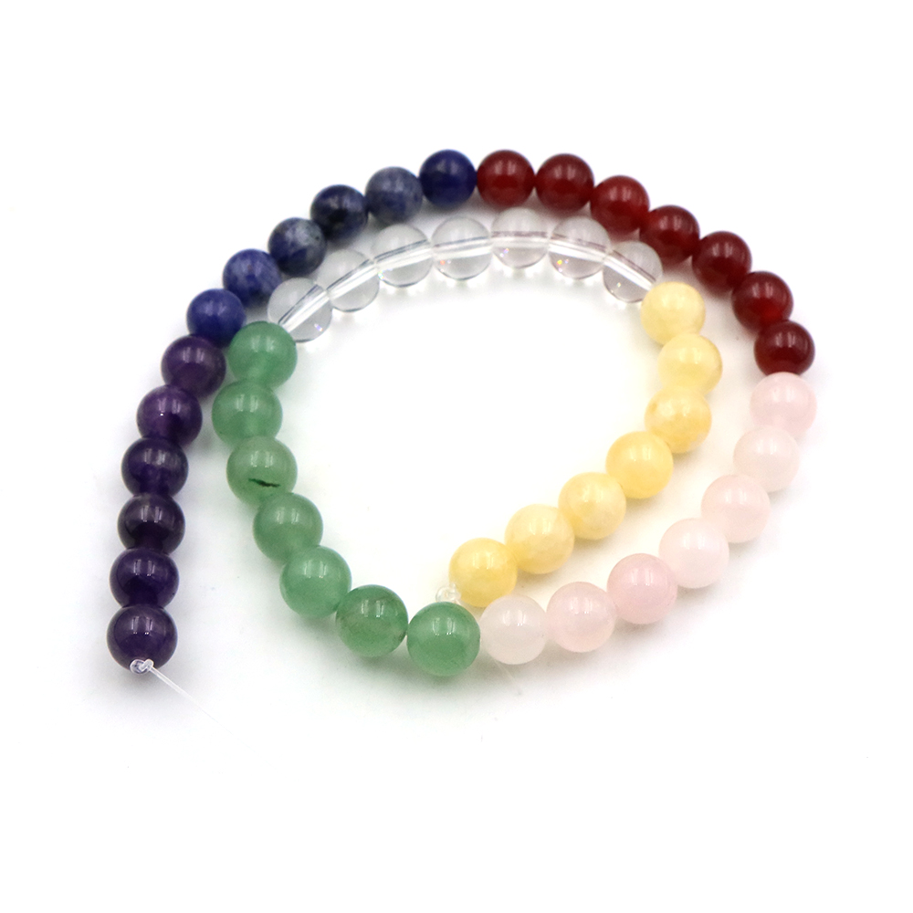 Natural 7 Chakra Crystal Beads - Crystal Pendant Necklace Natural Stone review and price