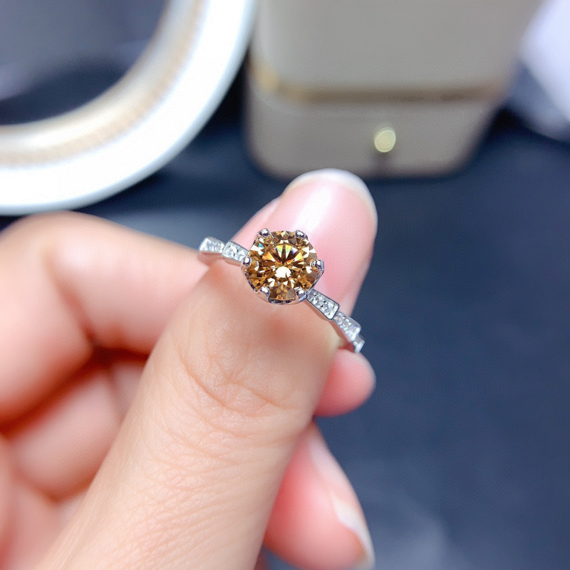 Morganite Ring VVS1 Grade Labo - Moissanite Engagement Ring 1 Carat review and price