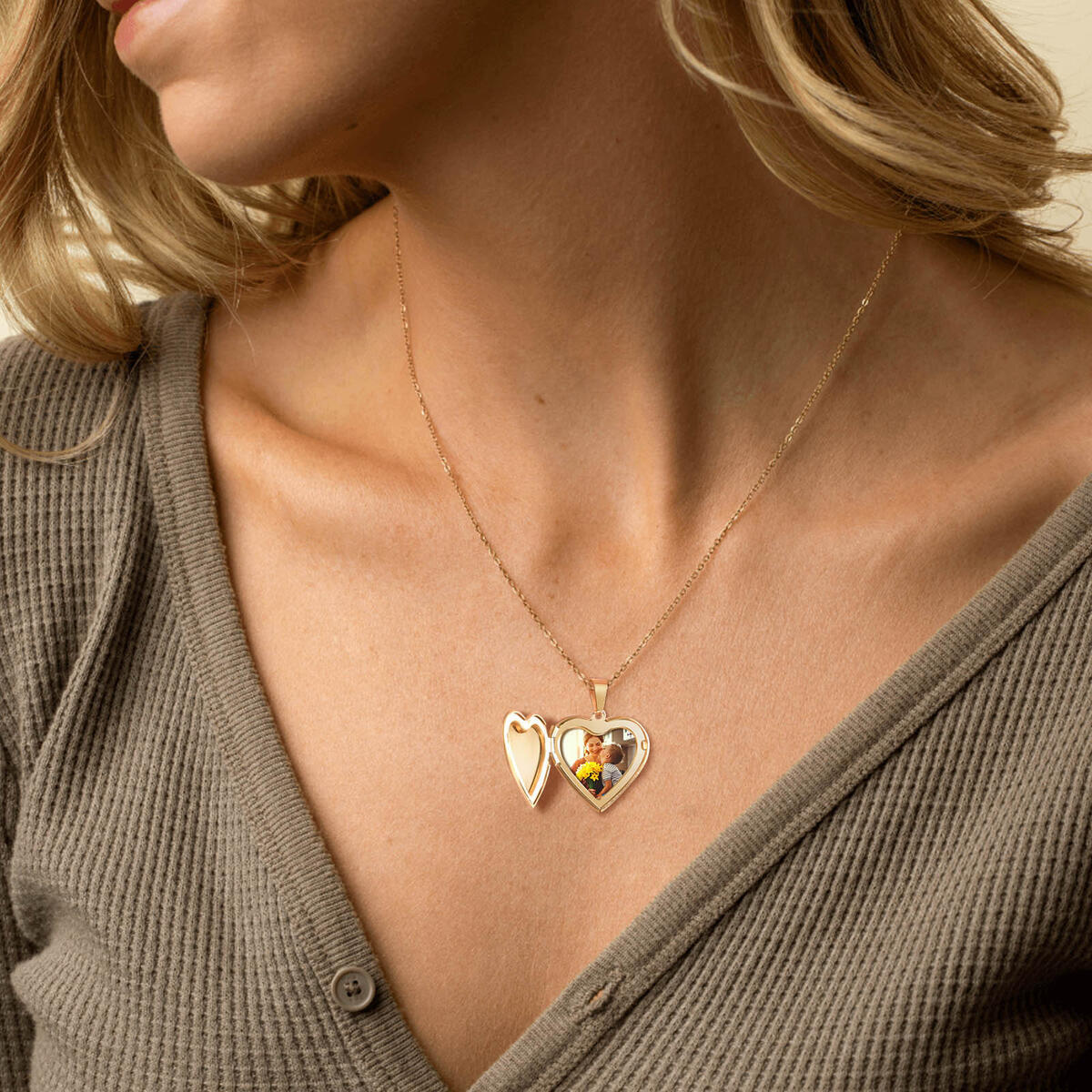 Stainless Steel Jewelry Heart  - Heart Locket Necklace Photo review and price