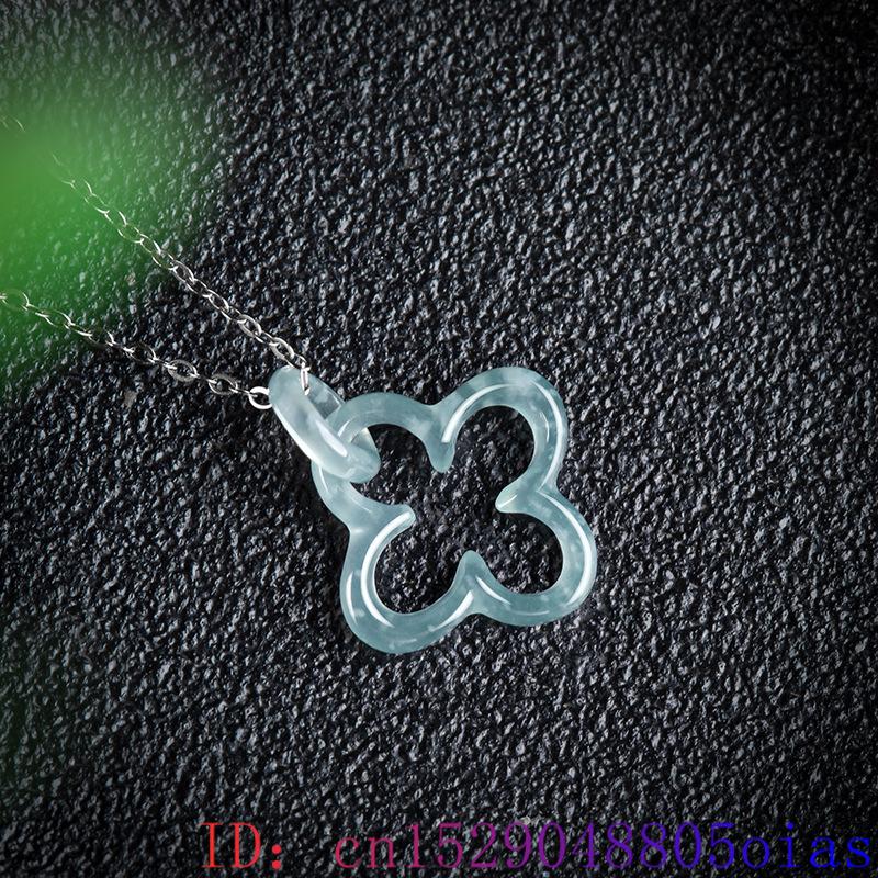 Blue Myanmar Jadeite Four Leaf - Necklaces review and price