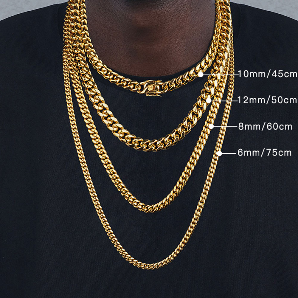 6mm/8mm/10mm/12mm Hip-Hop High - Cuban Link Chain 12Mm review and price