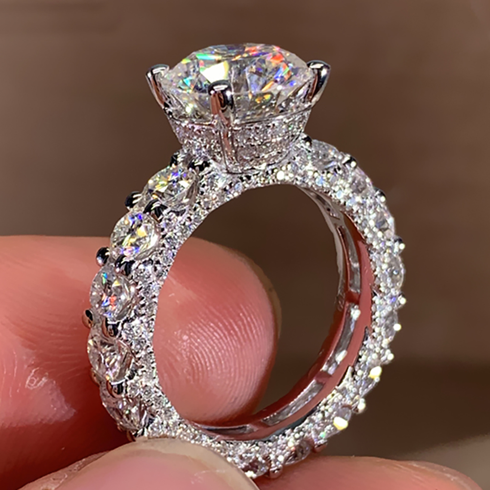 Custom Solid 18K Au750 White G - Moissanite Engagement Ring 1 Carat review and price