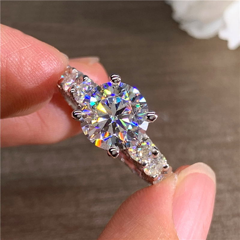 Custom Solid 18K Au750 White G - Moissanite Engagement Ring 1 Carat review and price