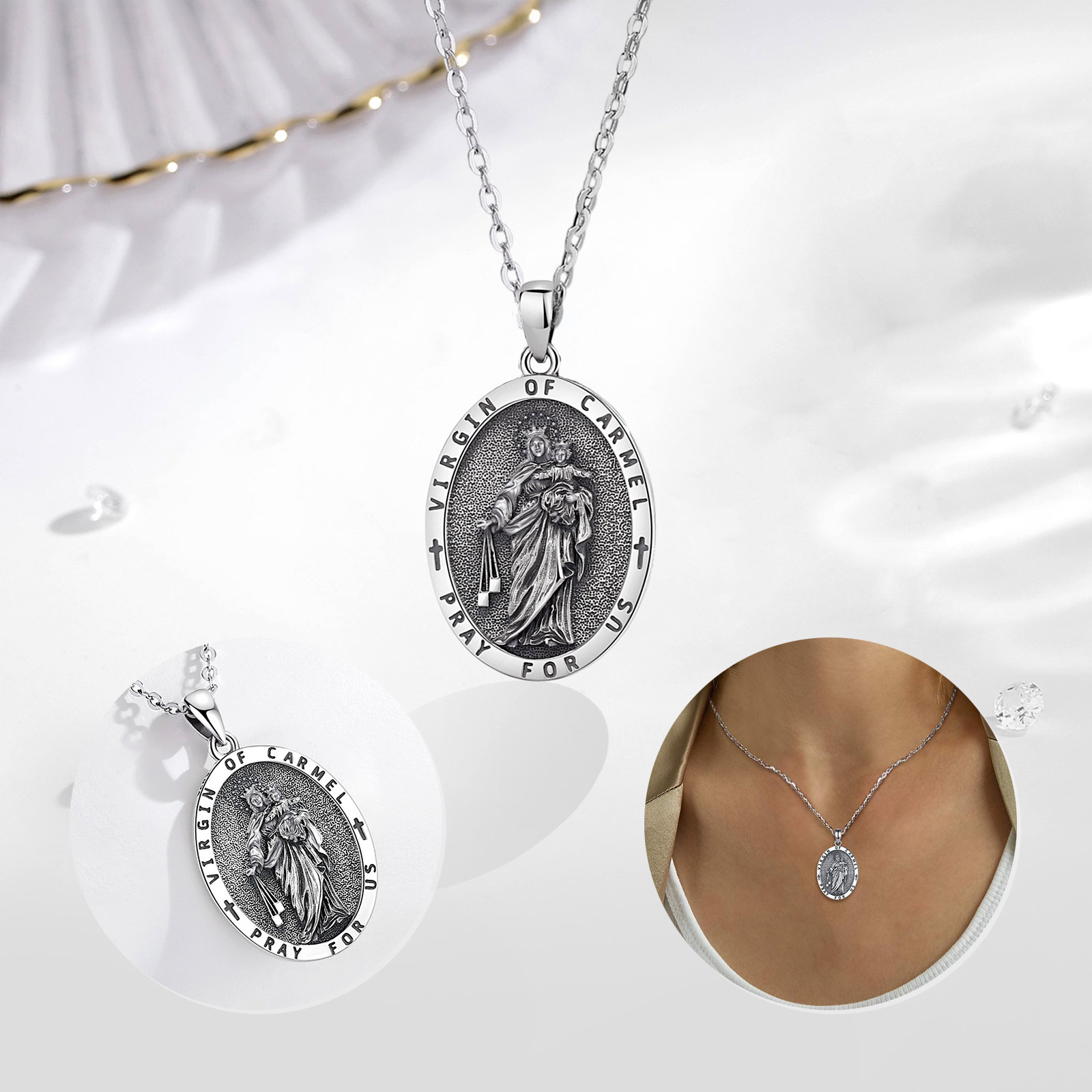 Eudora 925 Sterling Silver Vir - 925 Sterling Silver Chain Necklace Men review and price