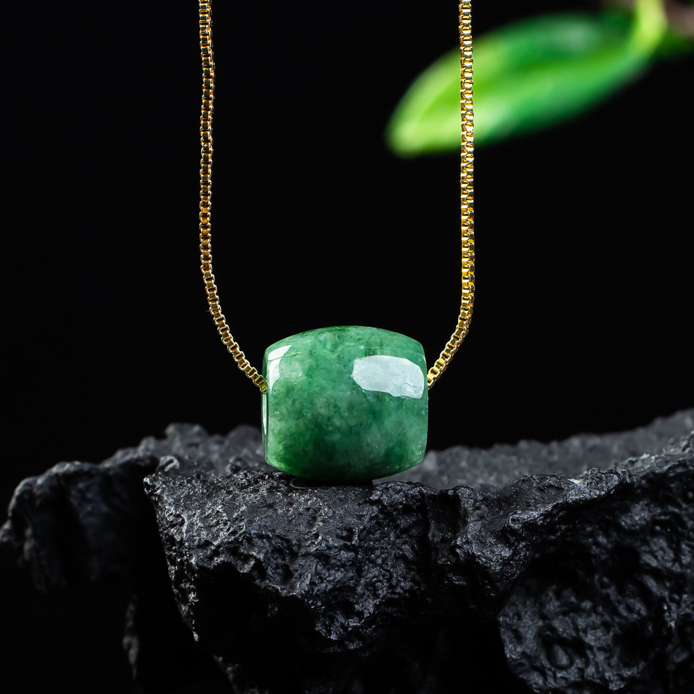 Natural Real Jade Bead Pendant - Necklaces review and price