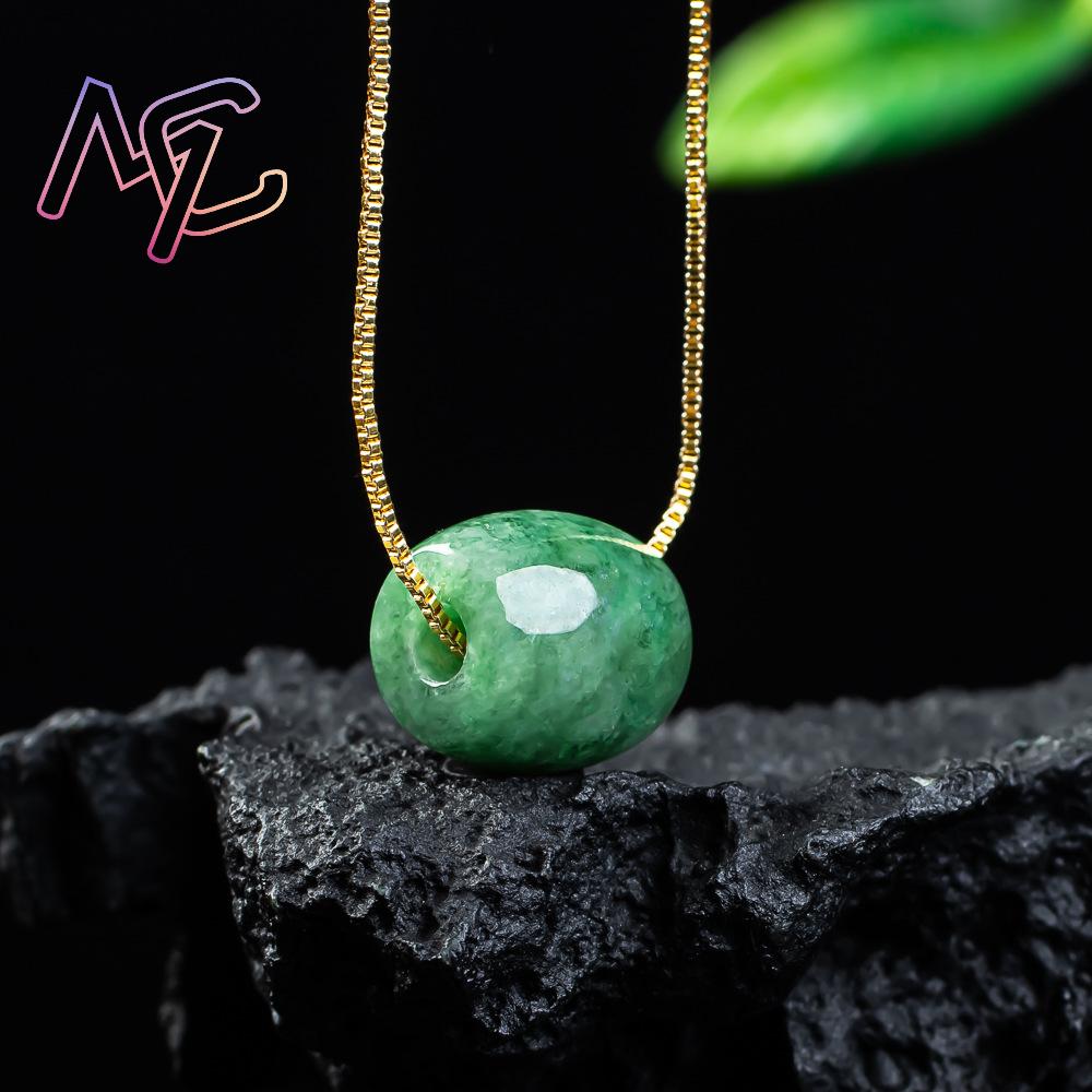 Natural Real Jade Bead Pendant - Necklaces review and price