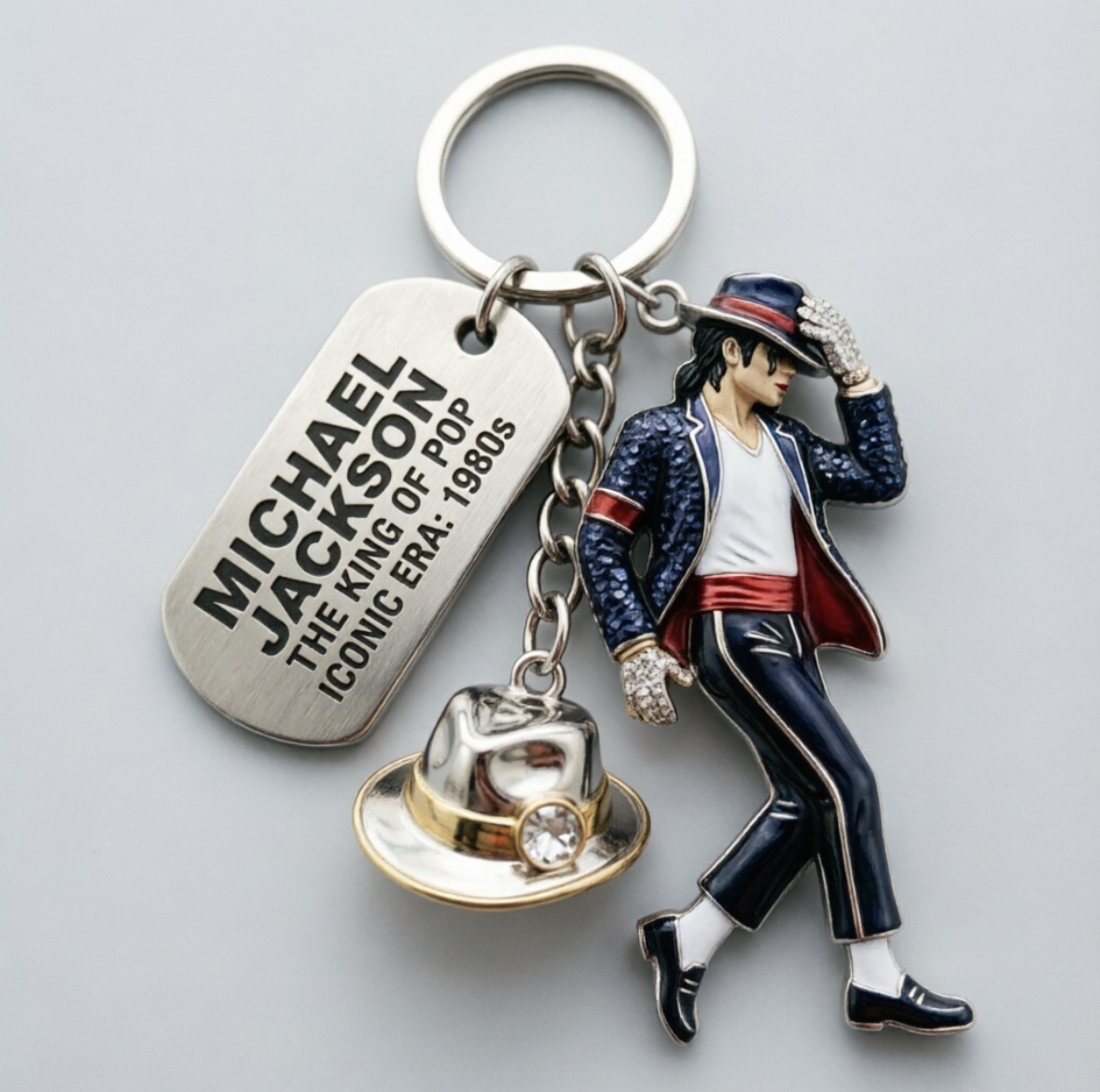 Michael Jackson Keychain Backp - Rings review and price