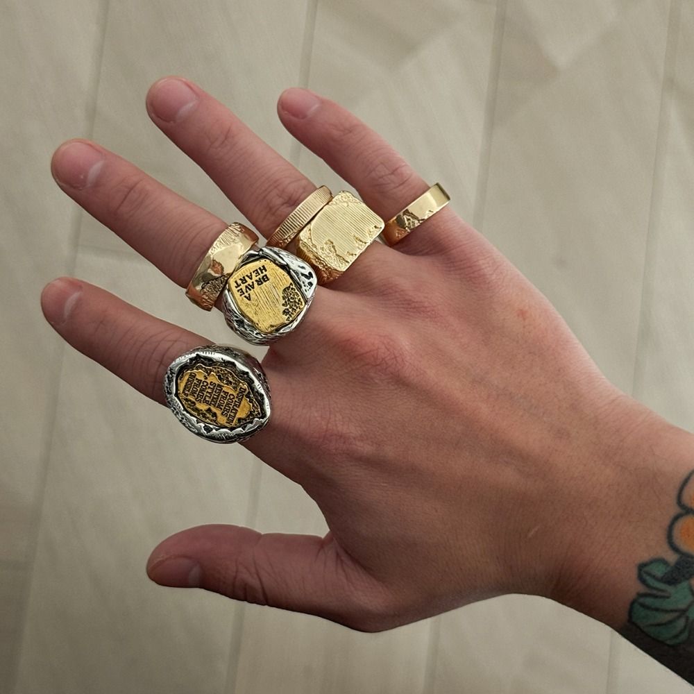 Finger Rings Sets 6Pcs/Set Geo - Vintage Punk Knuckle Rings Set review and price