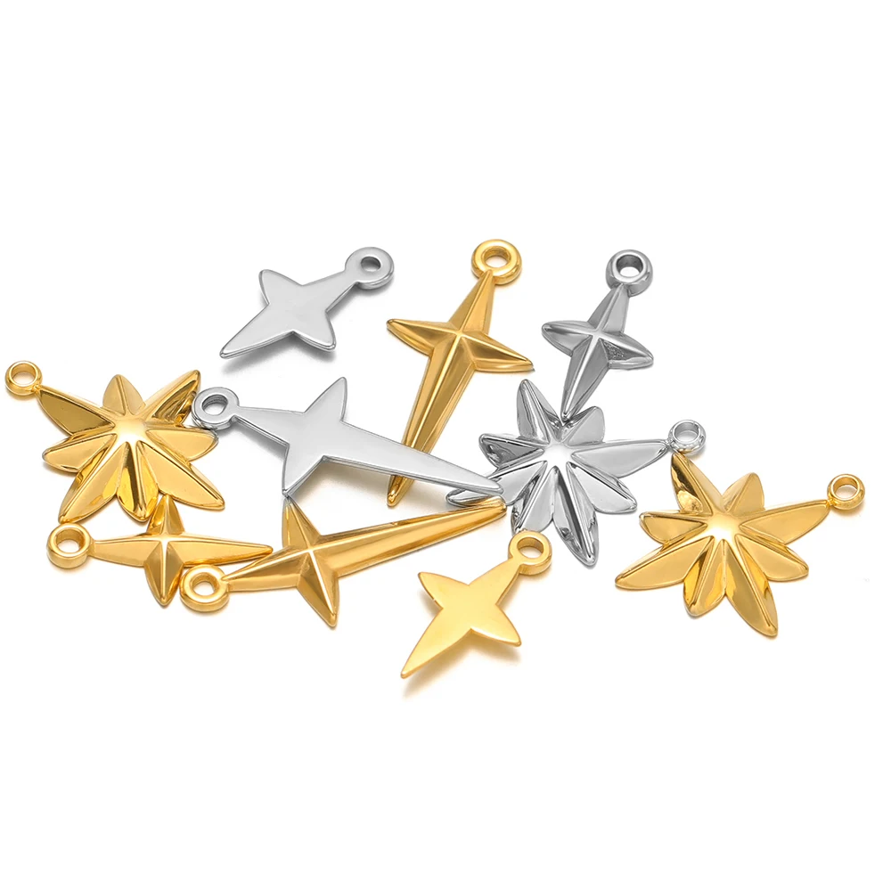 5pcs High Quality Stainless St - Cross Pendant Necklace Gold review and price